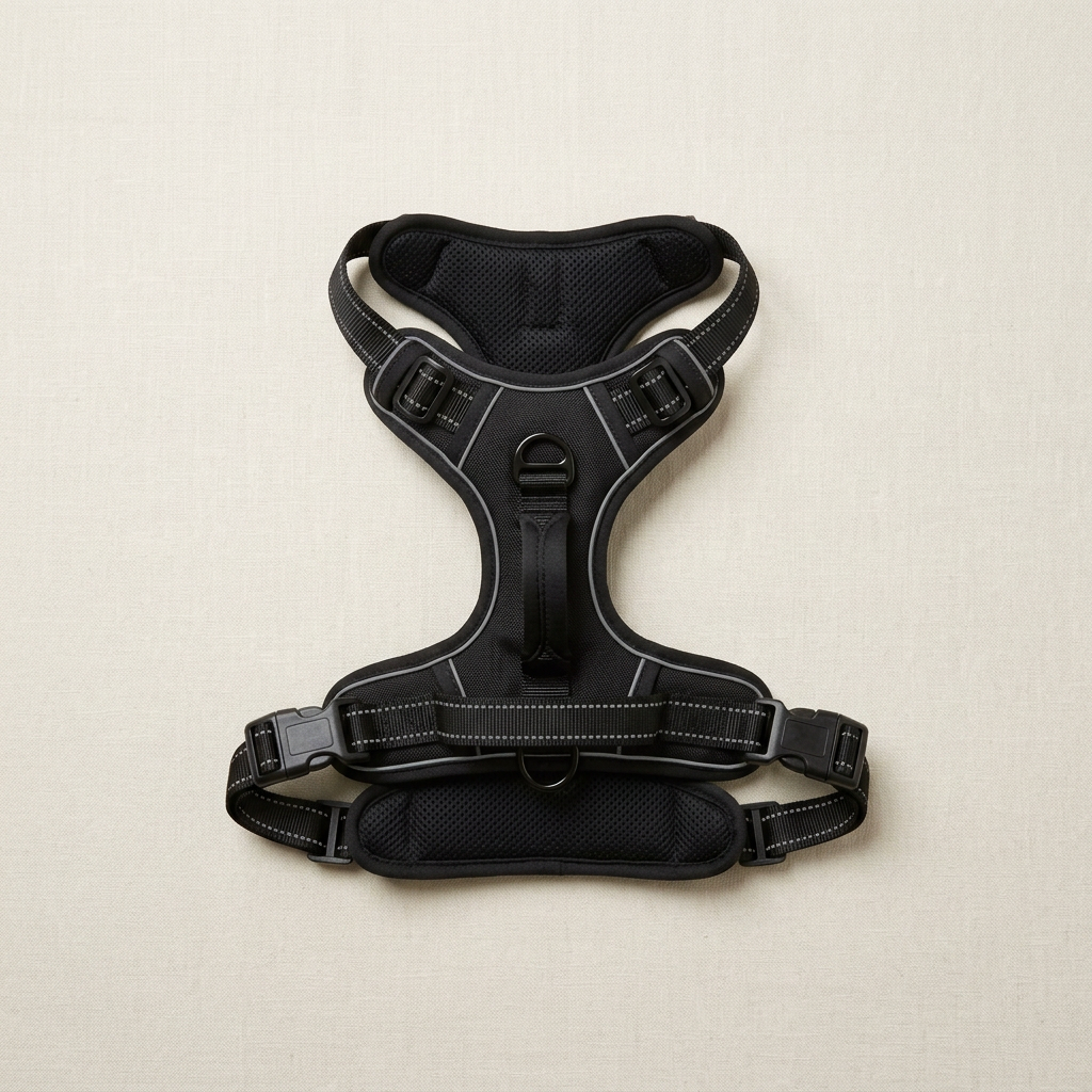 Collar and Crest no-pull dog harness on a plain brand background