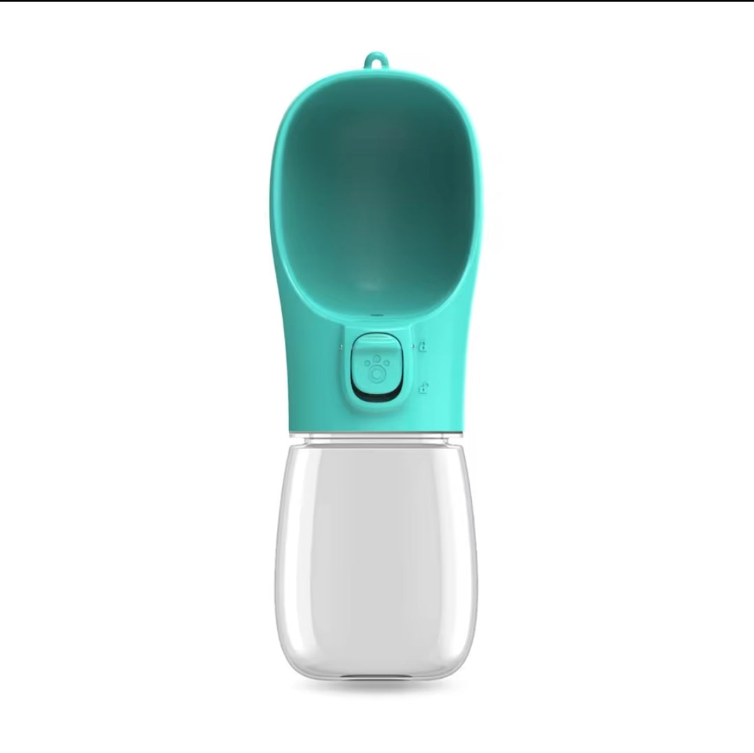 Portable Dog Water Bottle — Press to Fill, Water Returns